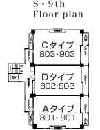 8E9th Floor plan